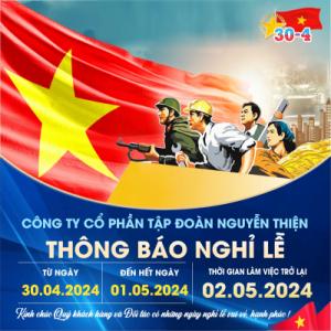 Thông báo nghỉ lễ 30/4 - 01/05/2024